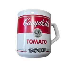 CAMPBELLS Tomato Soup Mug; Vintage 1960's; Made in England; English & French